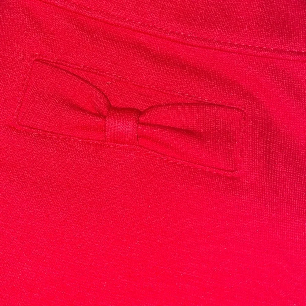 Gymboreee + Olivia Bow Ponte Red Pants size 7 NWOT
